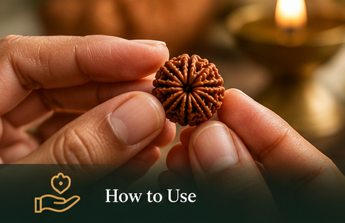 Rudraksha used in a considered personal practice