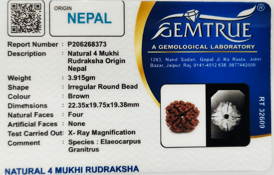 Rudrakasha Certificate